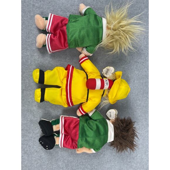 VTG Ty Lot of 3 Beanie Kids Bean Bag Plush Soccer Player‎ Firefighter 10" - Picture 7 of 9